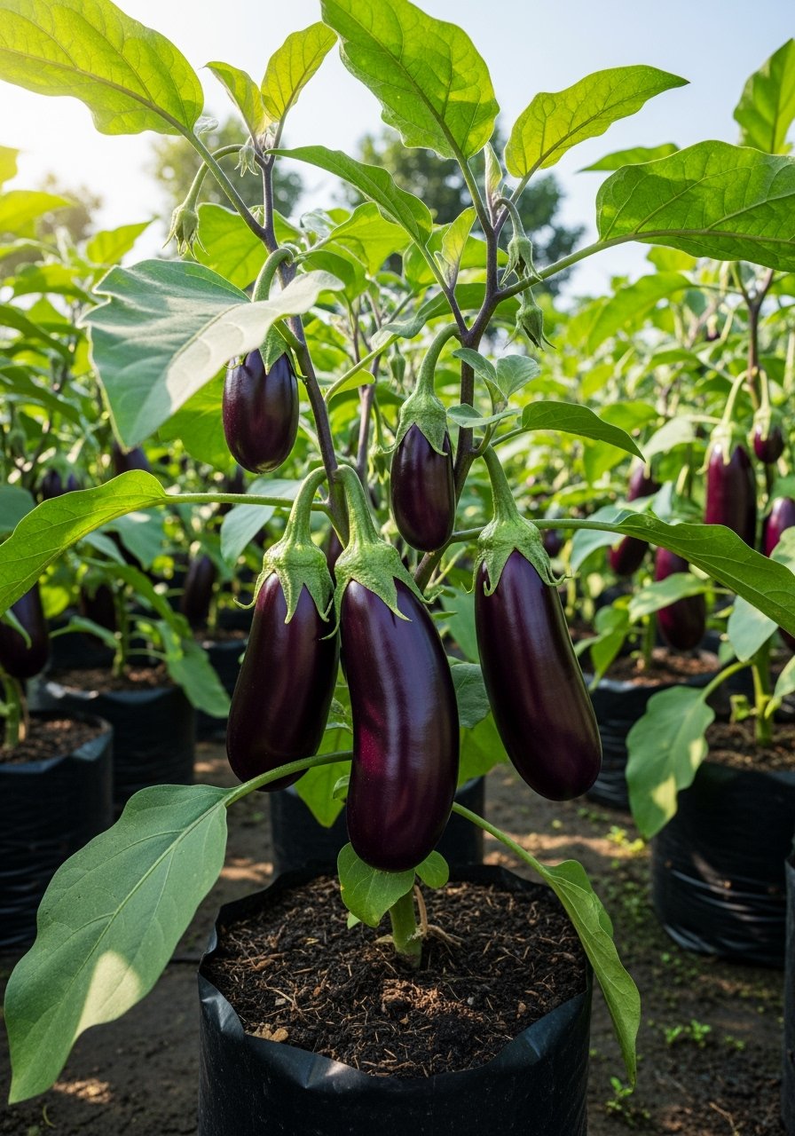 Brinjal Purple Long Seeds – F1 Hybrid