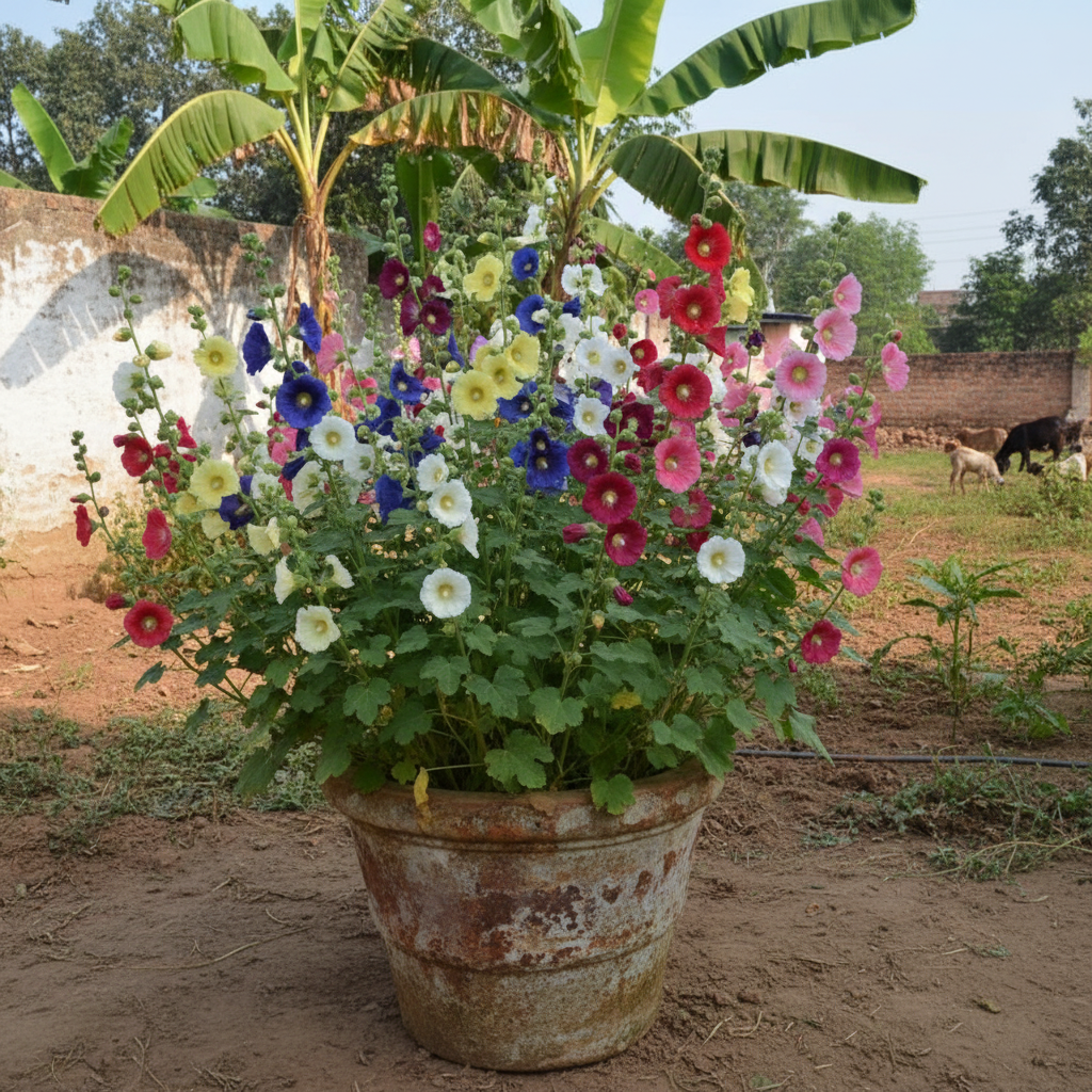 Hollyhock Mixed Flower Seeds