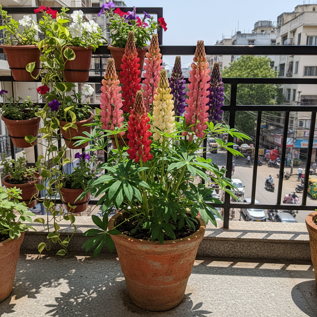 Lupin Dwarf Mixed Flower Seeds