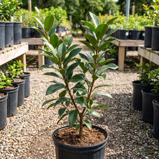 Dwarf Coco Magnolia sapling in nursery pot