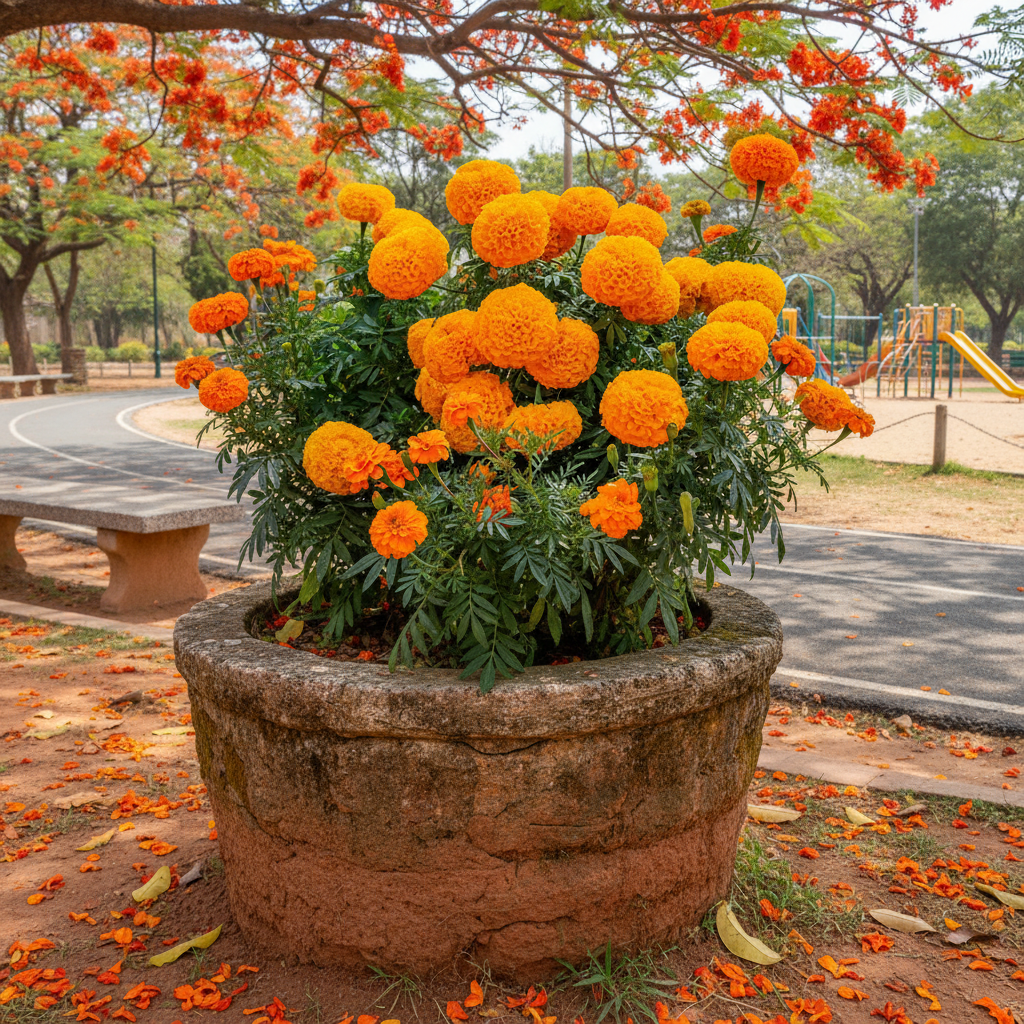 Marigold African Orange Flower Seeds