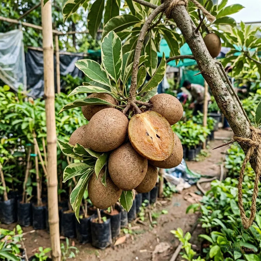 Chikoo Sapota (Grafted) - Variegata Fruit Plant