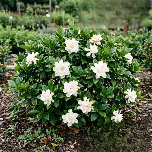 Gardenia (Jasmine Rose, White) - Gardenia jasminoides