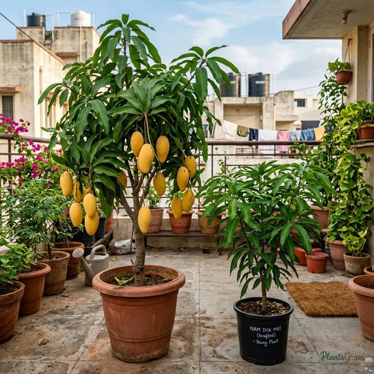 Golden Nam Dok Mai Mango Plant (Grafted) – Thai Variety