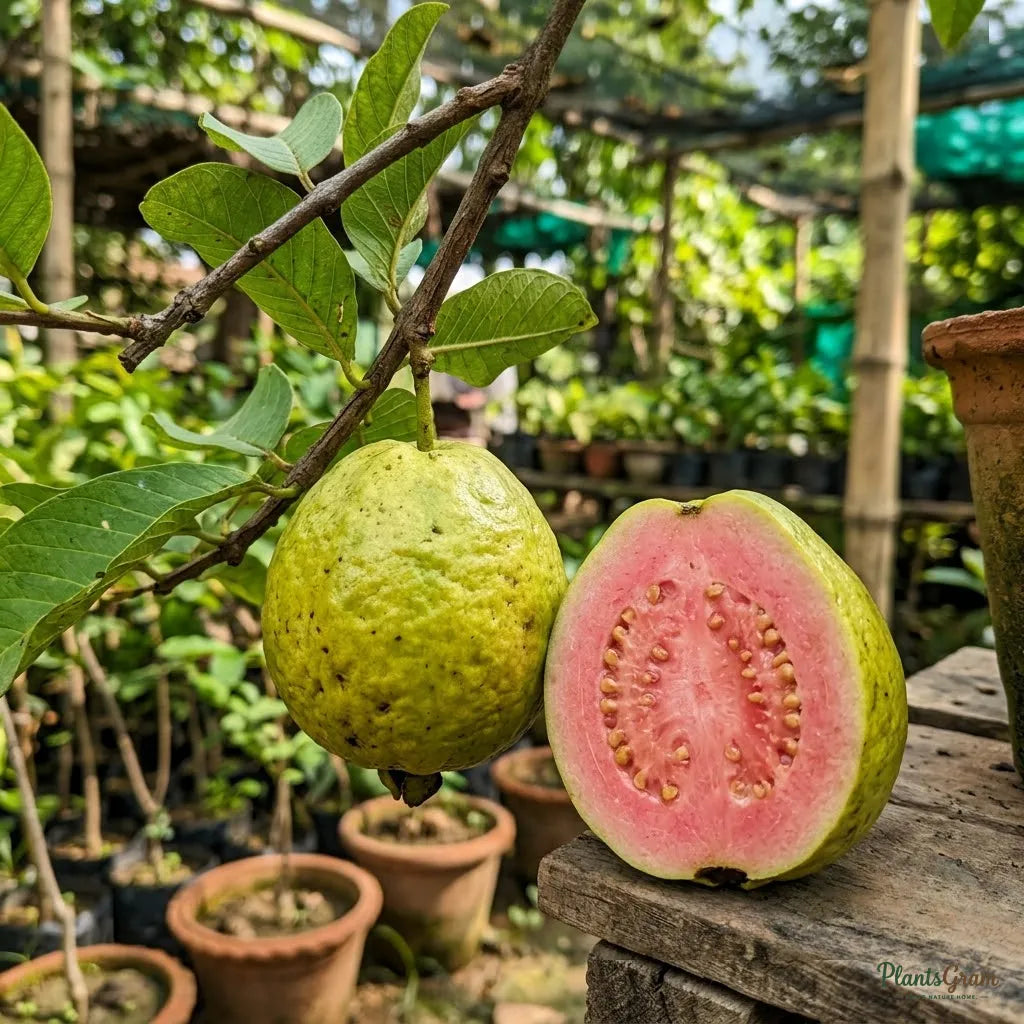 Guava Arka Kiran (Pink Flesh, Soft Seeds) Fruit Plant
