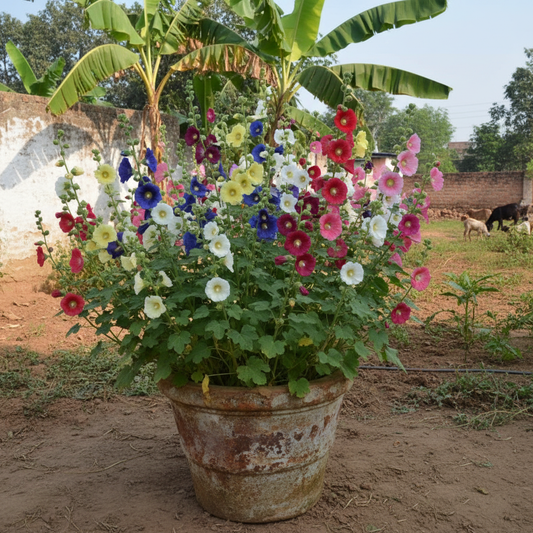 Hollyhock Mixed Flower Seeds