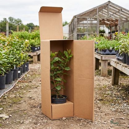 Live plant packed securely in a PlantsGram shipping box