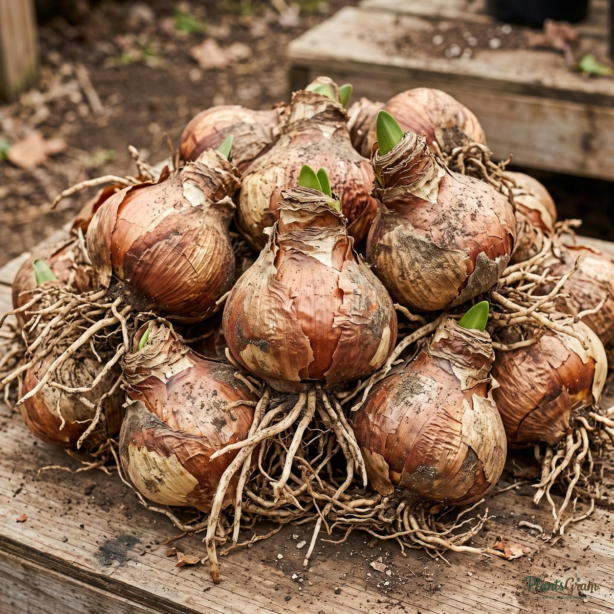Amaryllis Lily Flower Bulbs (Mixed) - pile of dormant bulbs