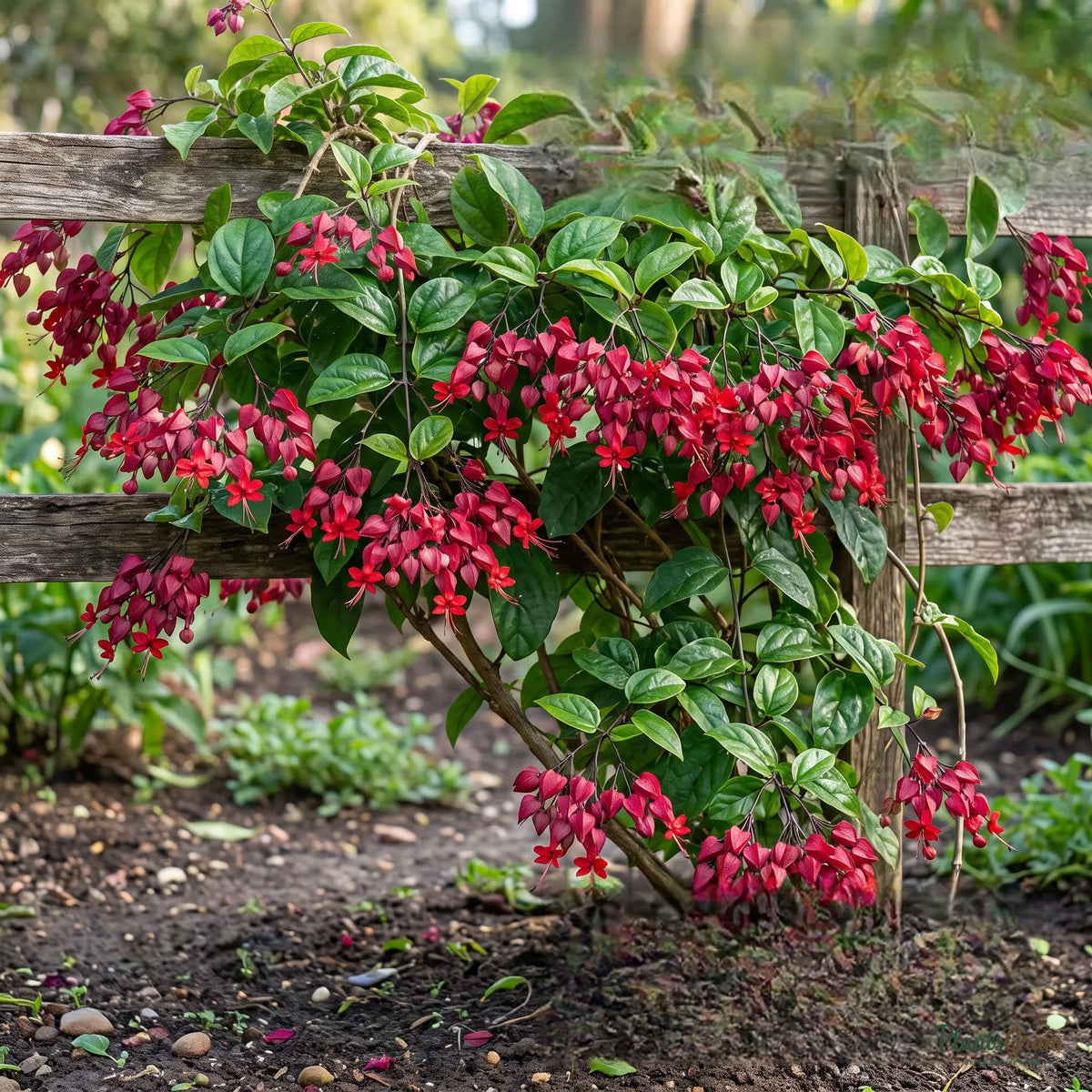 Bleeding Heart Vine Red (Clerodendrum thomsoniae) - Flowering Vine