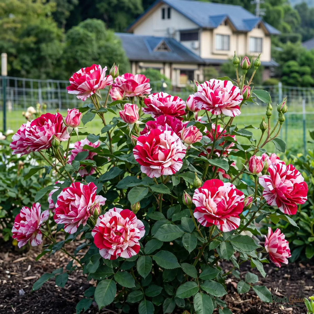 Julio Rose / Osiria (Candlestripe Rose) - Rosa hybrid