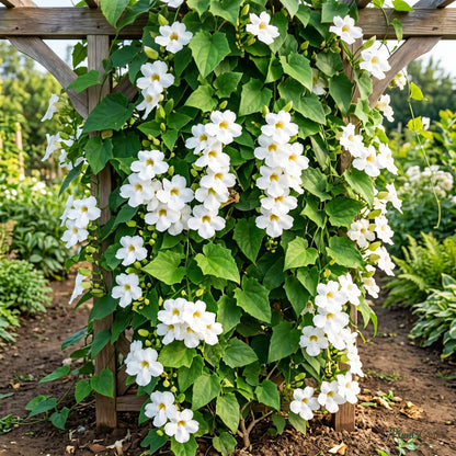 Thunbergia White (Thunbergia grandiflora 'Alba') - Flowering Vine